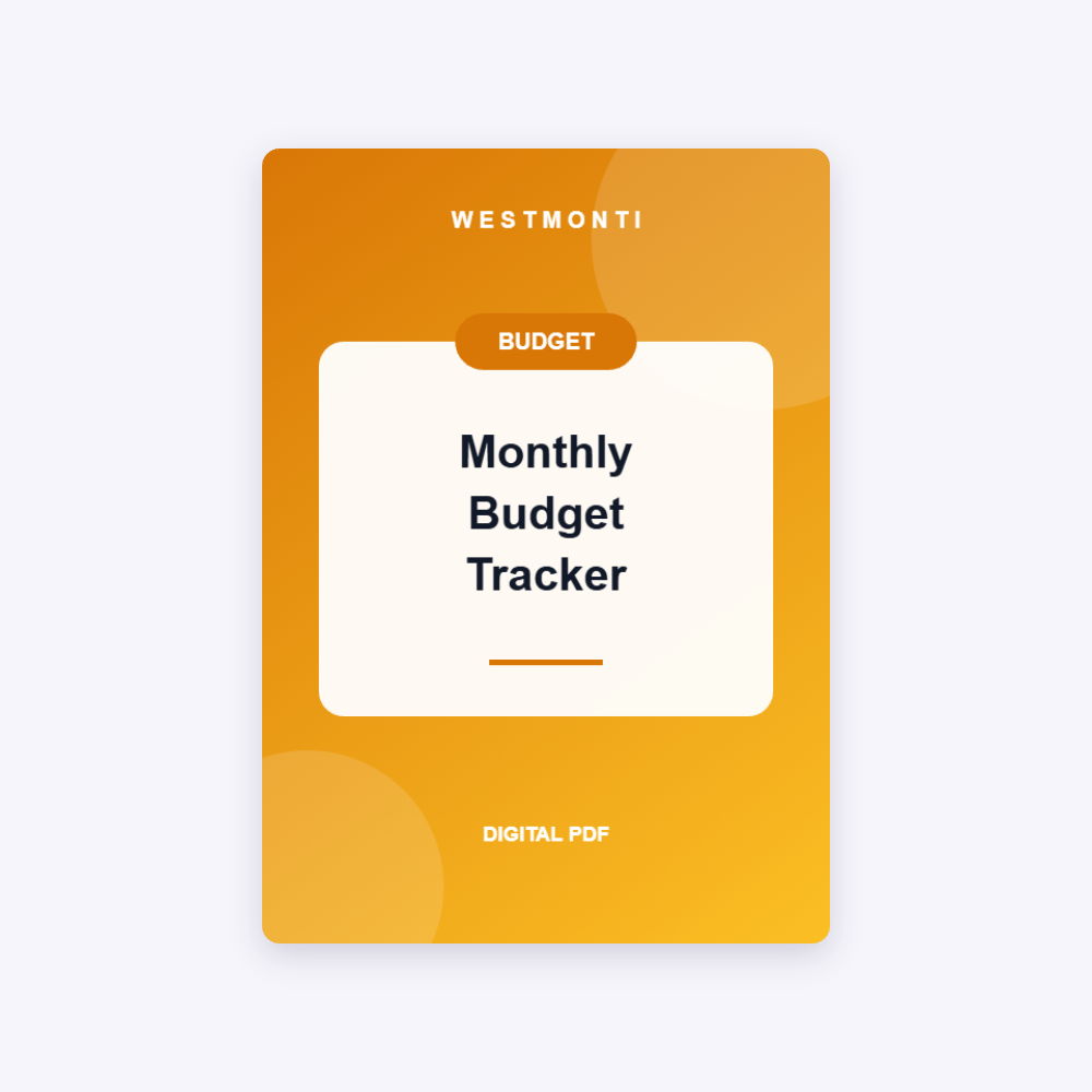 Monthly Budget Tracker